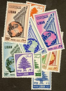 Lebanon Stamps # 296-305 MLH VF Scott Value $33.00