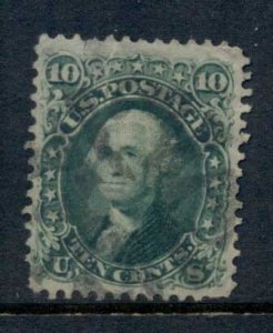 USA 1861-62 Sc#68 10c Washington FU