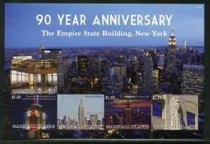 MARSHALL ISLANDS 2021 90th ANN OF EMPIRE STATE BUILDING IMPERF  SHEET MINT NH