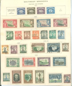 Southern Rhodesia #37-37A/38-54/56-63  Single (Complete Set)