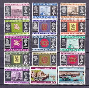 GUERNSEY  41-55 MNH 1971 Pictorial Definitives