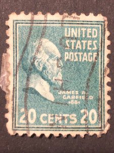 United States 20 cent, stamp mix good perf. Nice colour used stamp hs:2