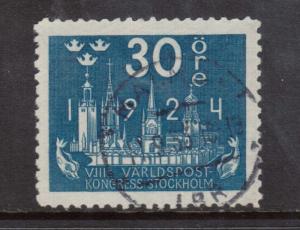 Sweden #202 XF Used With CDS Cancel