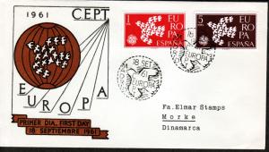 Spain 1961 FDC Europa!