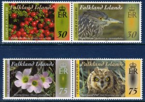 FALKLAND ISLANDS 2012 Color in Nature; Scott 1079-80, SG 1243a, 1245a; MNH