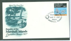 Marshall Islands 109 1987 $10 high value definitive, cacheted, unaddressed cover