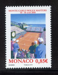 Monaco 2584 MNH,  Monte Carlo Rolex Masters Tennis Tournament Issue from 2010.