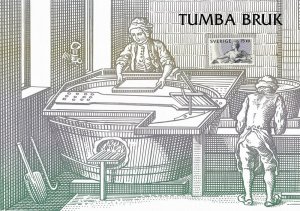 Sweden 2509 collector's sheet w/ MNH stamp Swedish banknotes Tumba Bruk ...