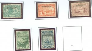 Portuguese India #290-294 Unused Single