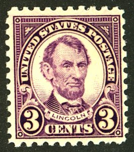 U.S. #584 MINT OG LH