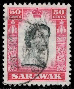 Sarawak #208 Queen Elizabeth II; Used