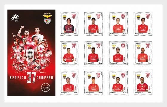 Portugal 2020 Football club Benfica soccer Set of 12 stamps in booklet MNH