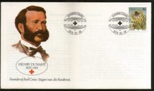 South Africa 1978 Henry Dunant Red Cross Founder Health Special Cover # 16204