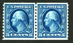 U.S. #458 MINT PAIR OG LH