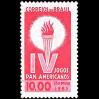 BRAZIL 1963 - Scott# 957 Games Set of 1 NH