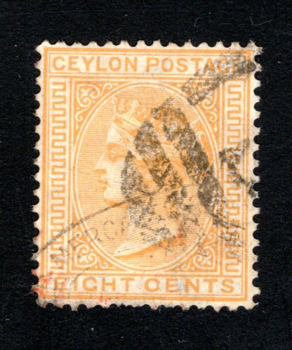 Ceylon #66,  F/VF, Used, CV $7.25 ....  1290054