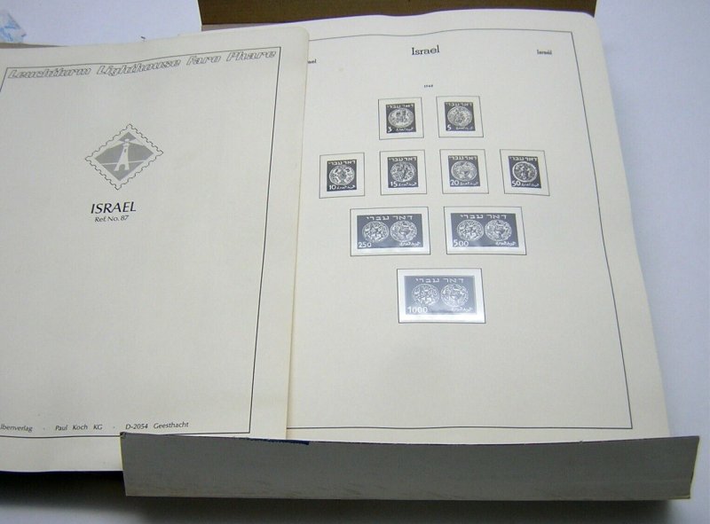 Lighthouse ISRAEL Album Pages Complete 1948-80 w/mounts NOT TABS NEW-NO STAMPS