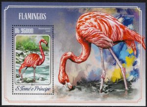 St Thomas & Prince Is #2784 MNH S/Sheet - Flamingos