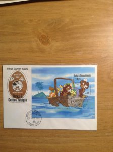 Tuks & Caicos Islands  #  480  First day cover