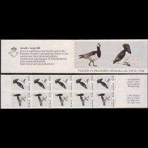 NORWAY 1983 - Scott# 822A Booklet-Birds NH