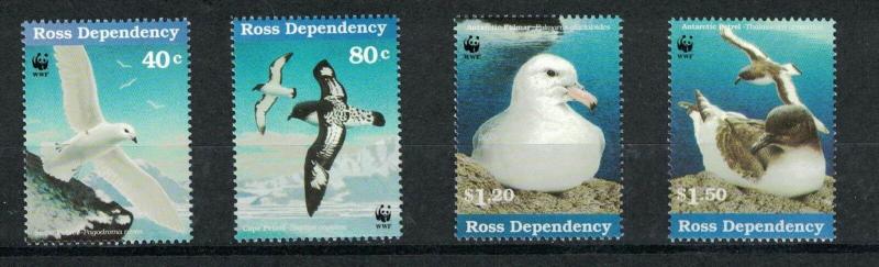 Ross Dependency L43 - L44 + L46 - L47 - Seabirds. Set Of 4. MNH OG.#02 ROSSL43s4