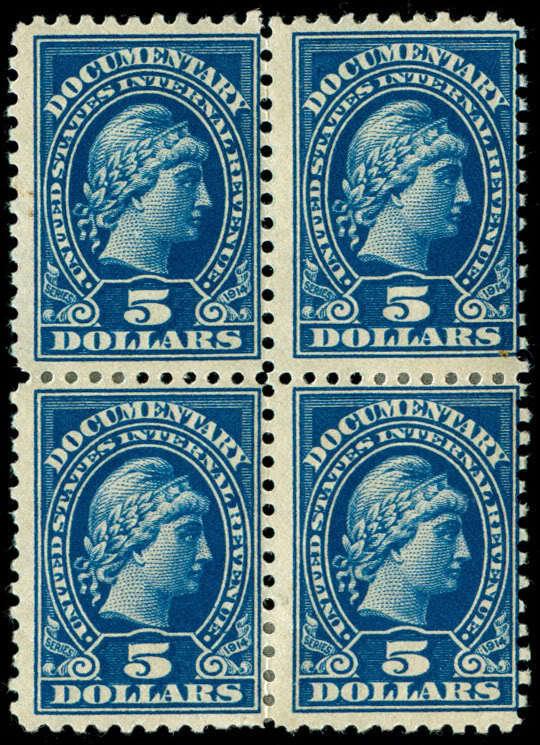 momen: US Stamps #R220 Mint OG Block of 4 Revenue