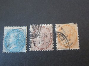 India 1855 Sc 11,12,15 FU