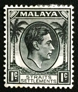 Malaya Straits Settlements 1937 KGVI 1c MH SG#278 M3540