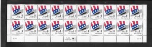 #3260 MNH Plate Block Strip of 20