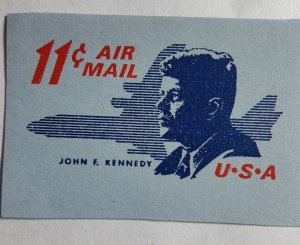 SCOTT #UC38 MINT CUT SQUARE ELEVEN CENT AIR MAIL JFK