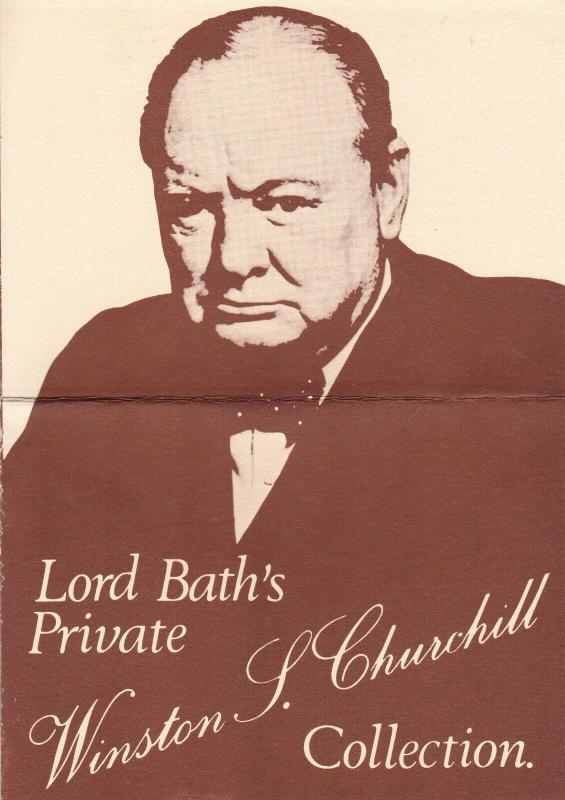 GB 1974 Churchill Centenary Longleat House Exhibition Signed by Marquess of Bath