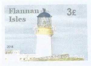 FLANNAN IS - 2014 - Lighthouse -Imp Single Stamp-Mint Never Hinged-Private Issue