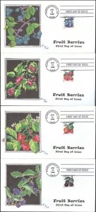 #3294-97 Fruit Berries Faircloth FDC Set