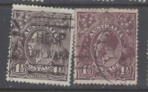 Australia Scott 63-63a used