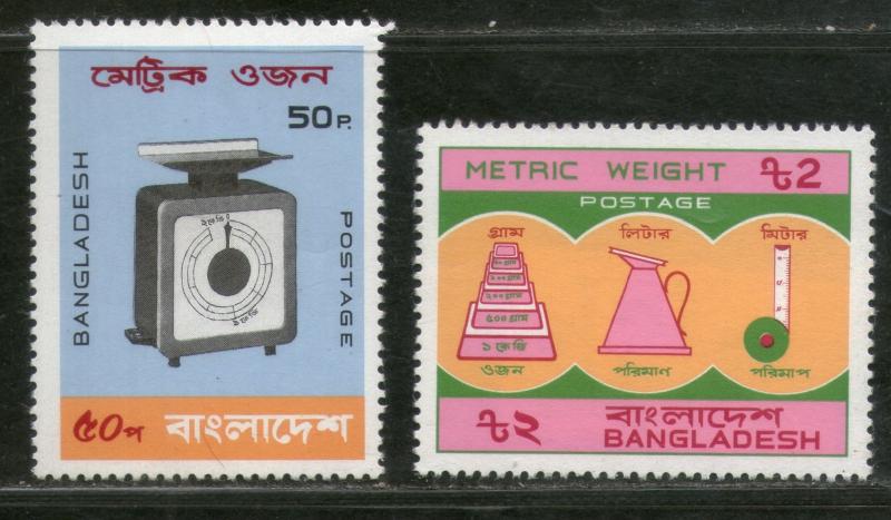 Bangladesh 1983 Metric Weights & Measures System Scale Sc 212-3 MNH # 2219