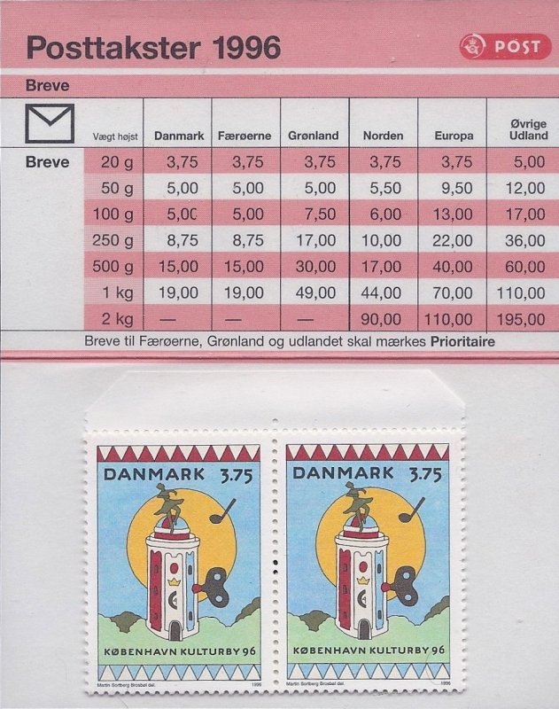 Denmark Scott #'s 1041 MNH Booklet