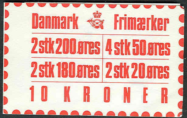 DENMARK (H49) 10kr Booklet, VF