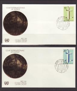 UN New York 314-315 Court Geneva S/2 U/A FDC