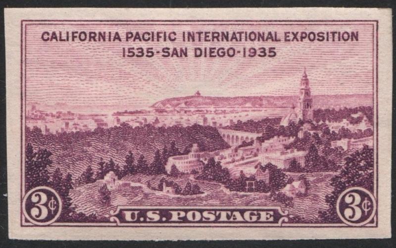 SC#778b 3¢ California-Pacific TIPEX Souvenir Sheet Single (1936) MNH