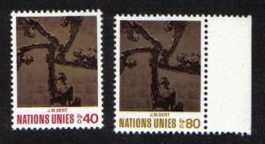 United Nations Geneva  #28-29  MNH  1972  Art