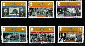 ISLE OF MAN SG1231/6 2005 CENTENARY OF ROTARY GASTRONOMY MNH