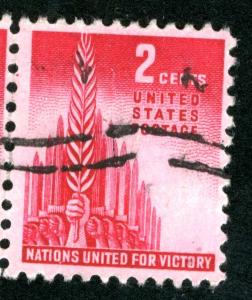 United States - SC #907 - USED PAIR - 1943 - Item USA1018