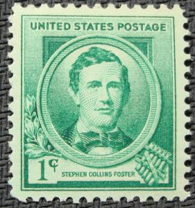 US #879 *MNH* Single, Stephen Collins Foster, SCV $.25 