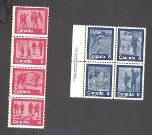 Canada # 629-632 & 644-647 MINT NH KEEP FIT BS27940