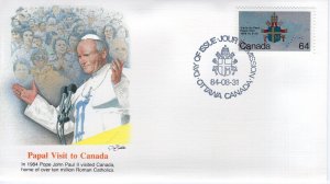 PAPAL VISIT TO CANADA,   1984  FDC16270