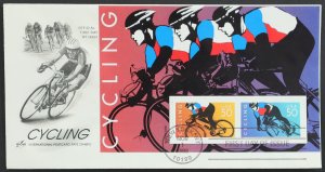 U.S. Used Stamp Scott #3119 50c Cycling Souvenir Sheet ArtCraft First Day Cover