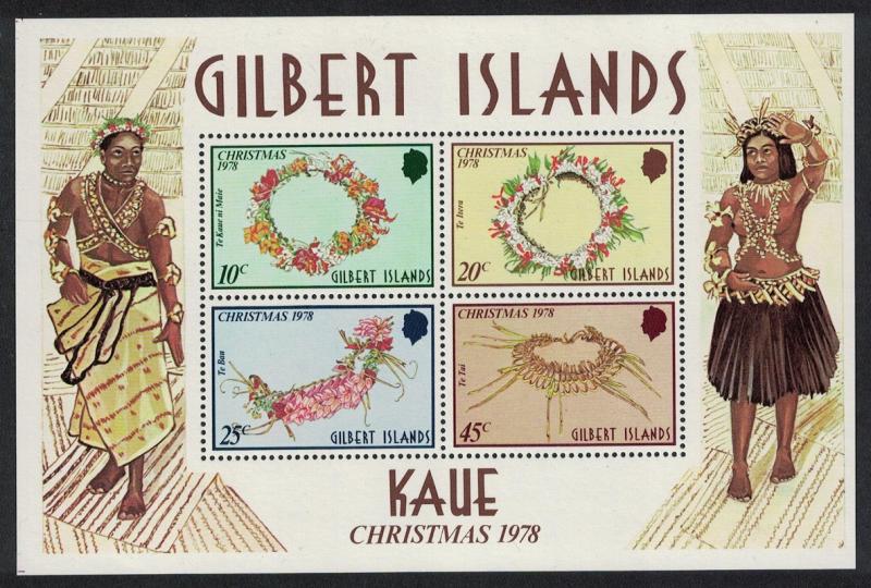 Gilbert Is. Christmas Kaue traditional head decorations MS SG#MS79