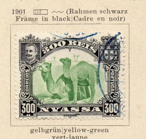 Nyassa 1901 Early Issue Fine Used 300r. NW-186906