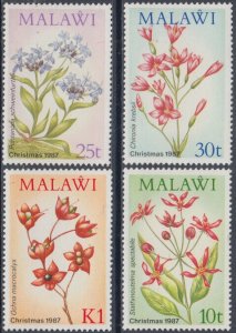 MALAWI Sc # 506-9 CPL SET of WILD FLOWERS
