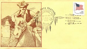 US SPECIAL PICTORIAL POSTMARK COVER THE WILD WEST DAYS FINE ARTS FESTIVAL (5)